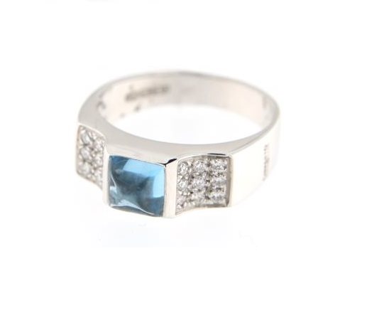 Anello Chimento Donna in Oro bianco Topazio 10248190 - 10248190